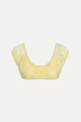 x Devon Lee Carlson Leo Chiffon Bikini Top - Just Like Honey