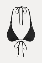 x JENNIE Encore Triangle Bikini Top - Black