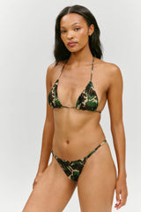 x KHY Nick Foil Triangle Bikini Top - Camo