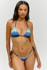 x KHY Nick String Triangle Bikini Top - Malibu Sunset