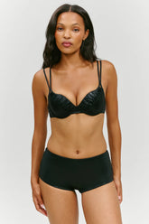 x KHY Zuma Metallic Swim Short - Black Chrome