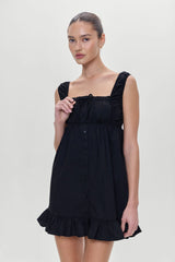 Marilyn Babydoll Dress - Black