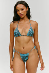 x KHY Tia Foil String Bikini Bottom - Cobra