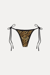 x Khy Mackenzie Skimpy Bikini Bottom - Lacey Leopard