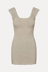 Kai Crochet Mini Dress - Sand Dollar