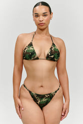x KHY Nick Foil Triangle Bikini Top - Camo