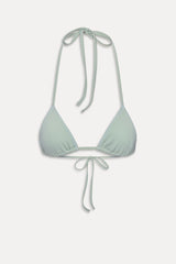 Nick Triangle Halter Bikini Top - Minty