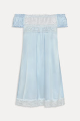 Carlisle Silk Babydoll Dress - Beach Club