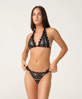 Midnight Lace Fanned Bikini Bottom