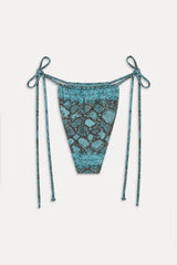 x KHY Tia Foil String Bikini Bottom - Cobra
