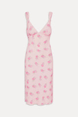 Gem Floral Midi Dress - Fresh Rose
