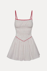 Coast Cotton Mini Dress - Red Dot