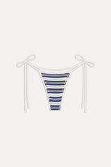 x JENNIE Divine Knit Bikini Bottom - Arctic Stripe