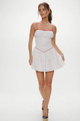 Coast Cotton Mini Dress - Red Dot