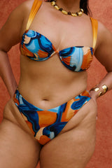 Balboa Bikini Bottom in Azul