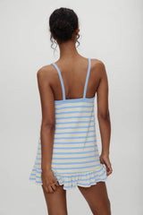 April Striped Babydoll Dress - Ashbury Stripe