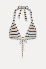 Taite Triangle Striped Bikini Top - Verona Stripe