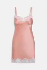 x Devon Lee Carlson Liz Silk Slip Dress - Sunrise Peach