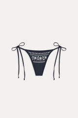 Mackenzie Cheeky String Bikini Bottom - Malibu Blue