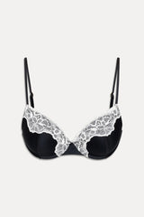 x Khy Heavenly Push Up Bikini Top - Midnight Lace