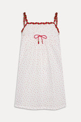 Coppola Cotton Babydoll Dress - Tiny Berry