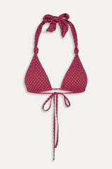 Kealy Polka Dot Bikini Top - Tuscany