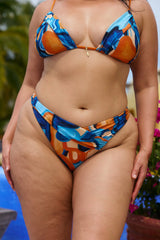 Corfu Bikini Bottom in Azul