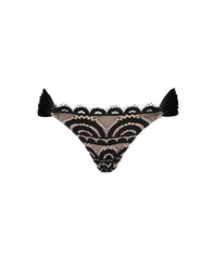 Midnight Lace Fanned Bikini Bottom