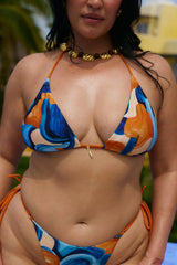 Badalona Bikini Top in Azul
