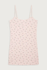 Gwen Floral Mini Dress - Baby Bouquet Pink