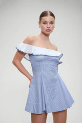 Lilah Striped Mini Dress - Midnight Stripe