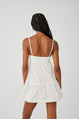 Baby Embroidered Mini Dress - White