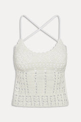 x JENNIE Nari Crochet Tankini - Ivory Crochet