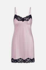 x Devon Lee Carlson Liz Silk Slip Dress - Ballerina