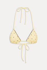 Nick Reversible Satin Bikini Top - Honey Bug