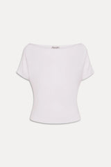 Montecito Boat Neck Knit Shirt - White