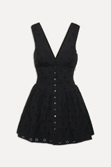 Marley Cotton Eyelet Mini Dress - Eclipse