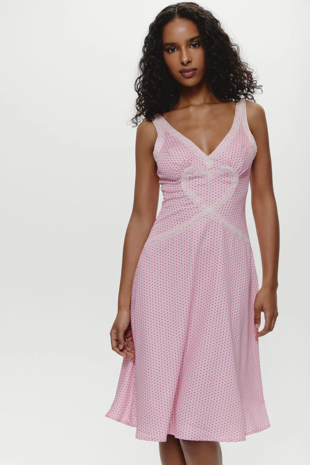 Memory Lane Satin Midi Dress - Love Drop