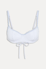 x Paige Lorenze Cola Ribbed Underwire Top - Something Blue