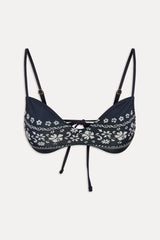 Magnolia Skimpy Bikini Top - Malibu Blue