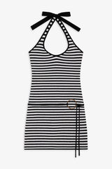Dolly Knit Mini Dress - Jet Stripe