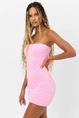 Taylor Strapless Tube Dress - Baby Pink