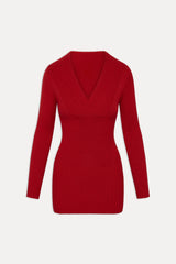 Jade Long Sleeve Knit Mini Dress - Heartstrings