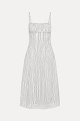 Reign Polka Dot Maxi Dress - White Polka Dot