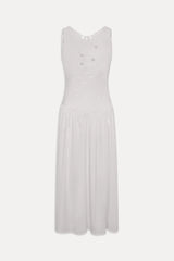 Soleil Backless Embroidered Midi Dress - Sleepy Angel