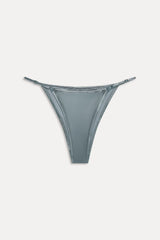 x KHY Luna Metallic Bikini Bottom - Chrome