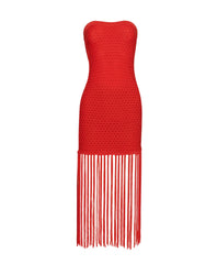 Passion Vanessa Strapless Fringe Dress