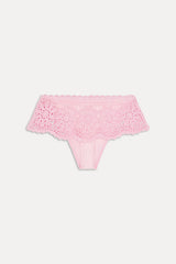 Shelly Crochet Shine Swim Skirt - Blush
