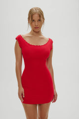 Leila Mini Dress - Red Rose