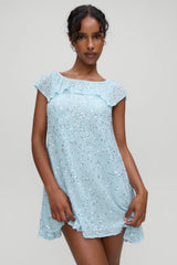 x Devon Lee Carlson Daydream Sequin Mini Dress - Blue Bloom